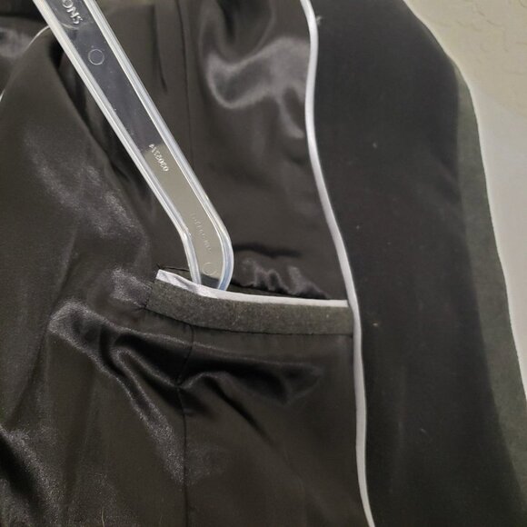Andrew Marc sz Medium Asymmetrical Zip-Front Coat in Charcoal Grey - Picture 6 of 13